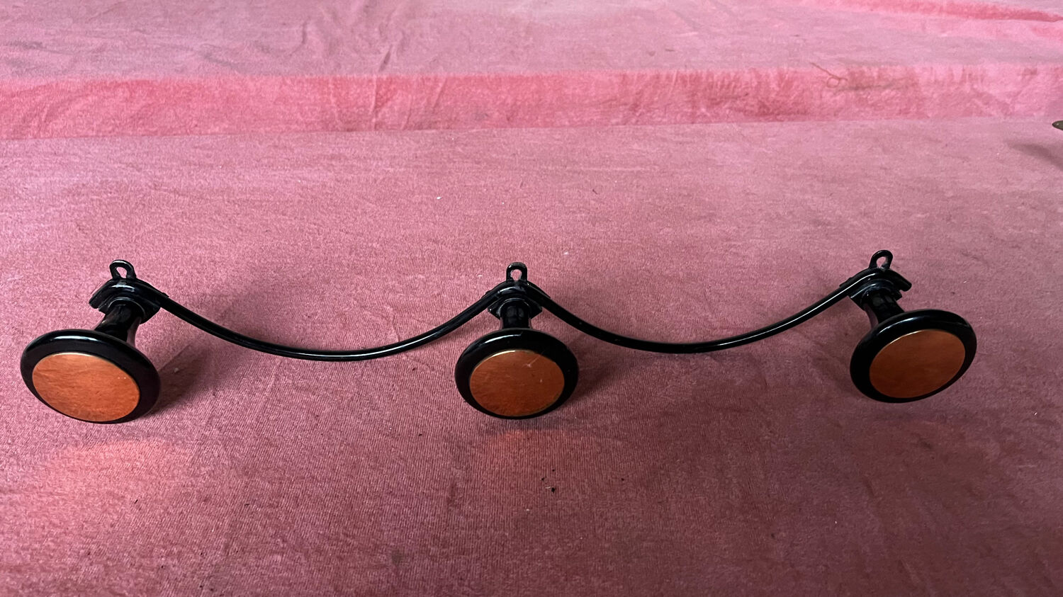 Hook 3 balls vintage copper