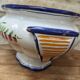 Old serving dish, vegetable dish, soup tureen without lid, flower decoration