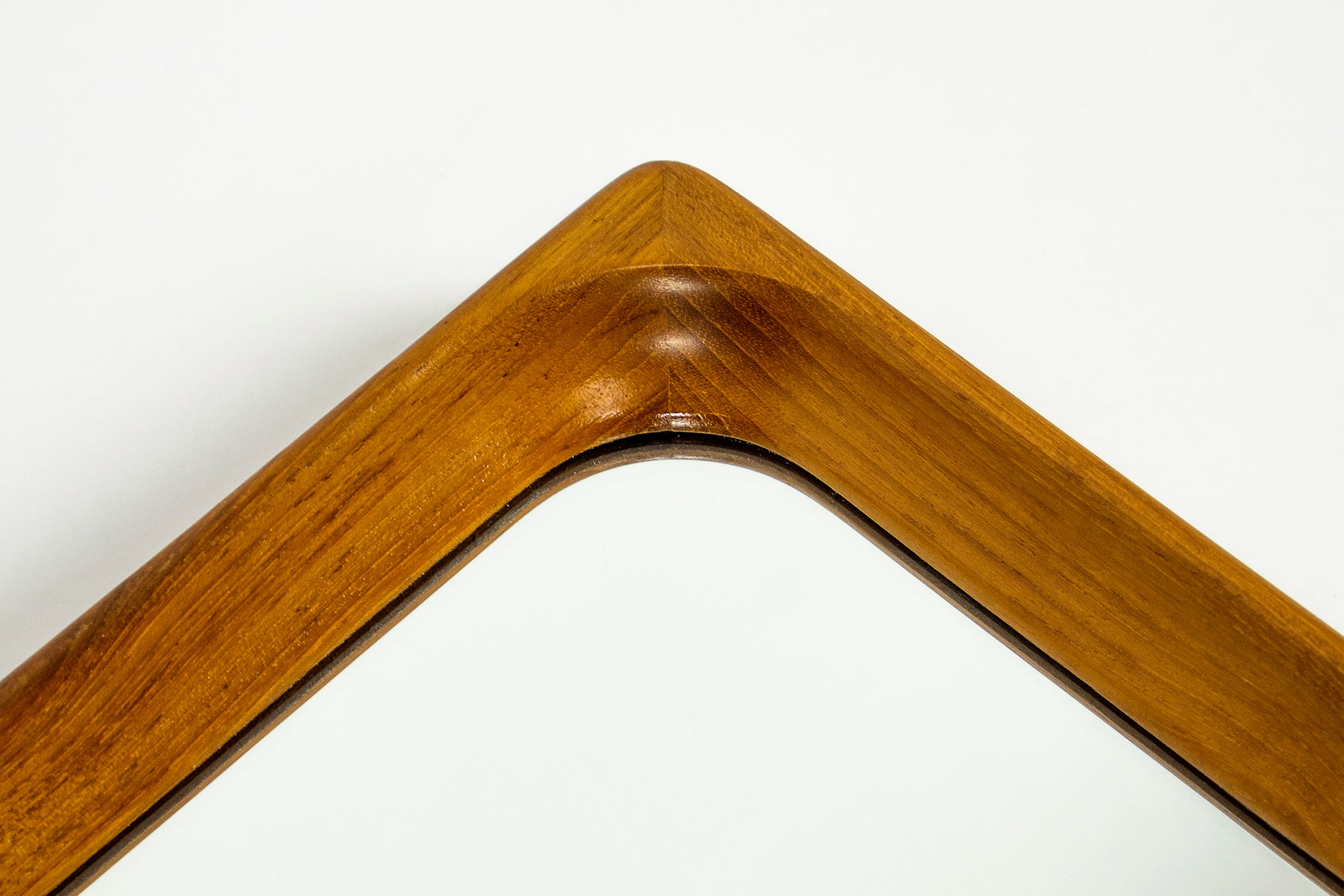 Teak mirror from Glasmäster Markaryd, 1960s - 105x45cm