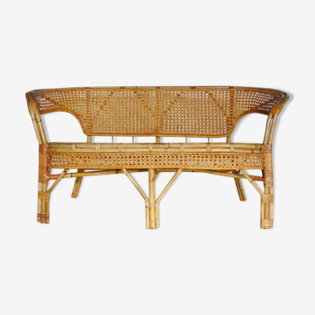 Bamboo and rattan sofa