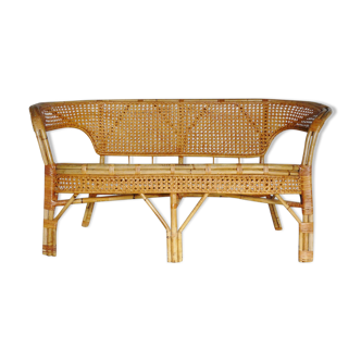 Bamboo and rattan sofa