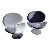 Paire de fauteuils vintage Poltromec