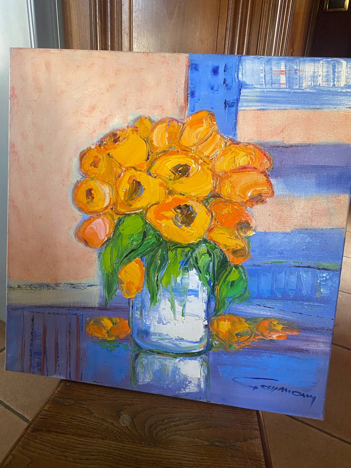Tableau de Bernard Gassmann , Huile Sur Toile , peinture