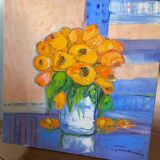 Tableau de Bernard Gassmann , Huile Sur Toile , peinture