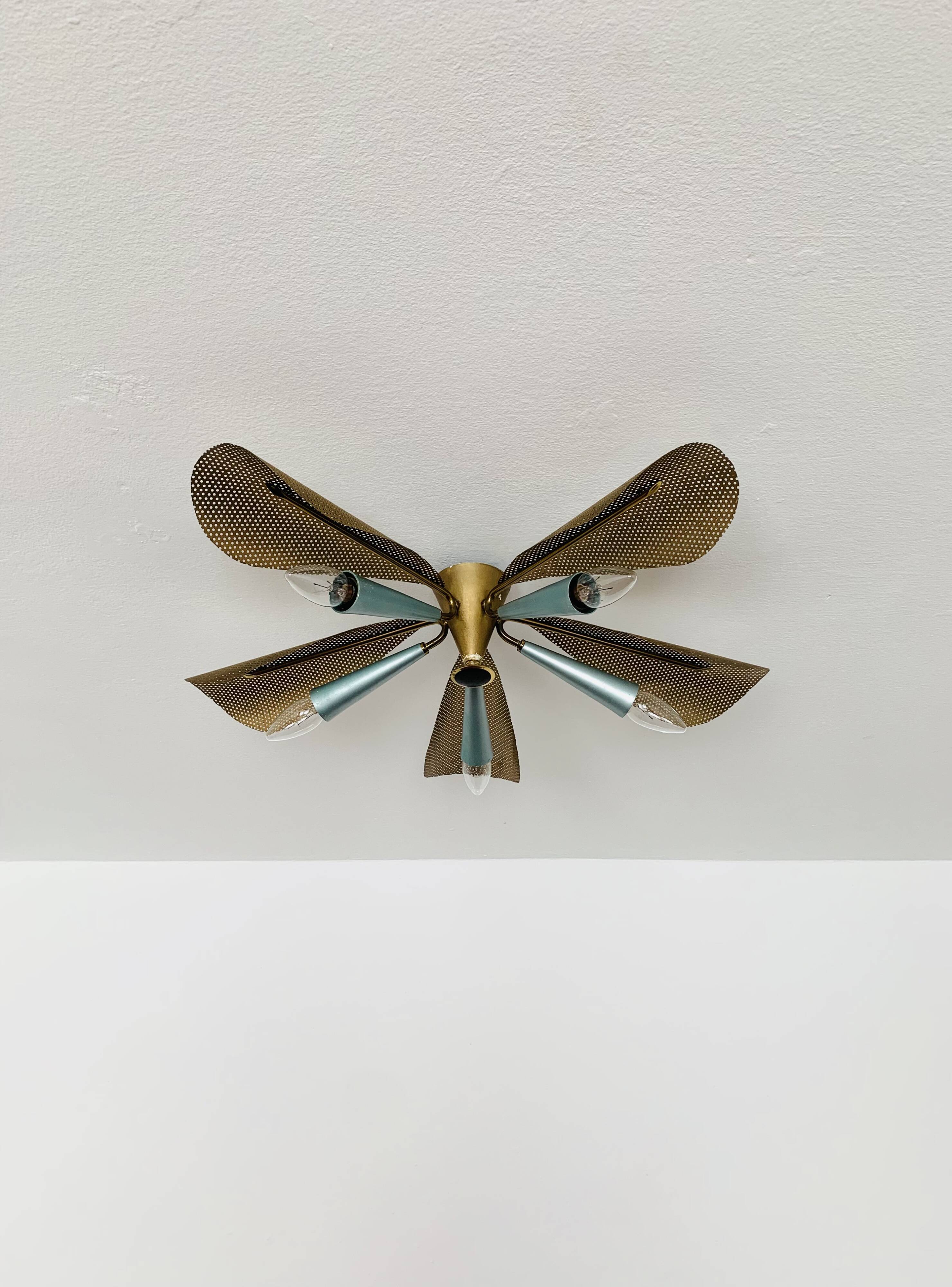 Golden Italian Flush Lamp