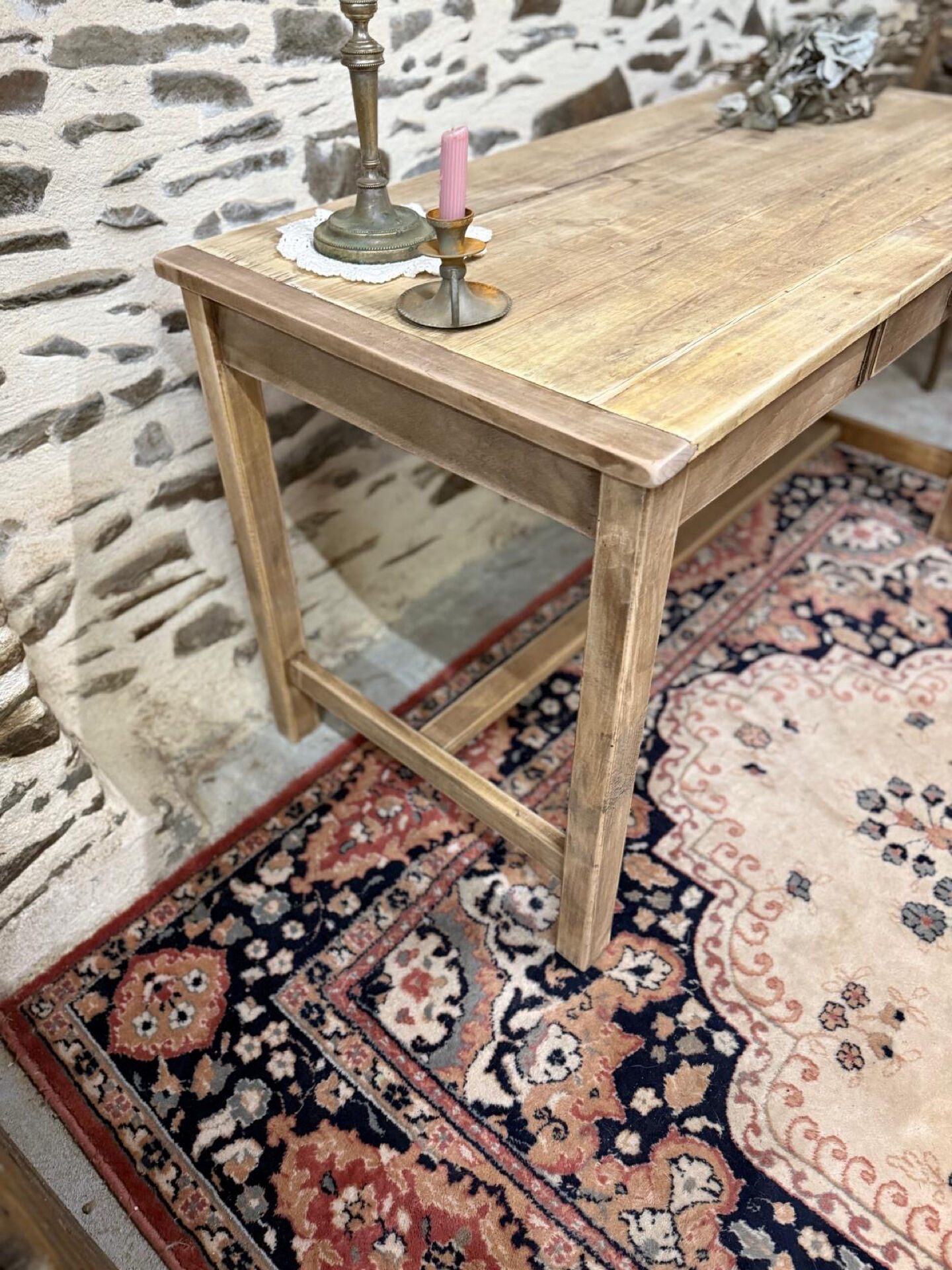 Table ou bureau en bois, rénové