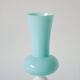 sky blue opaline vase and white feet 1970