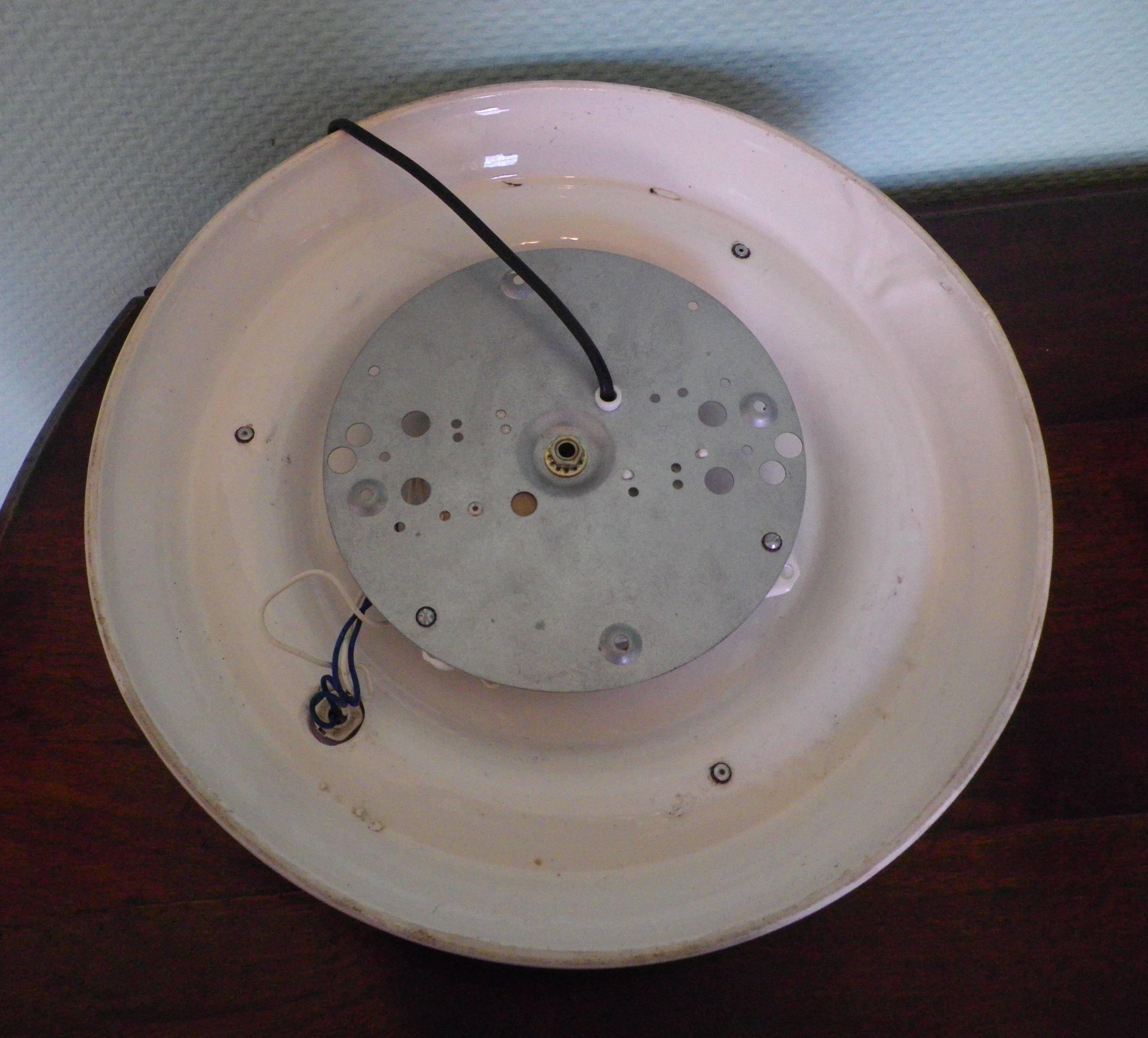 Round hand-painted ceramic ceiling light