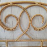 Rattan and bamboo headboard 120cm