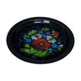 Small hand-painted sheet metal tray