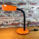 Lampe de bureau orange targetti, 1970