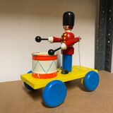 Old wooden toy to pull