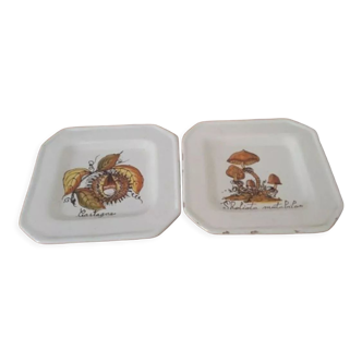 Lot de 2 assiettes