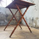Table pliante imitation bambou