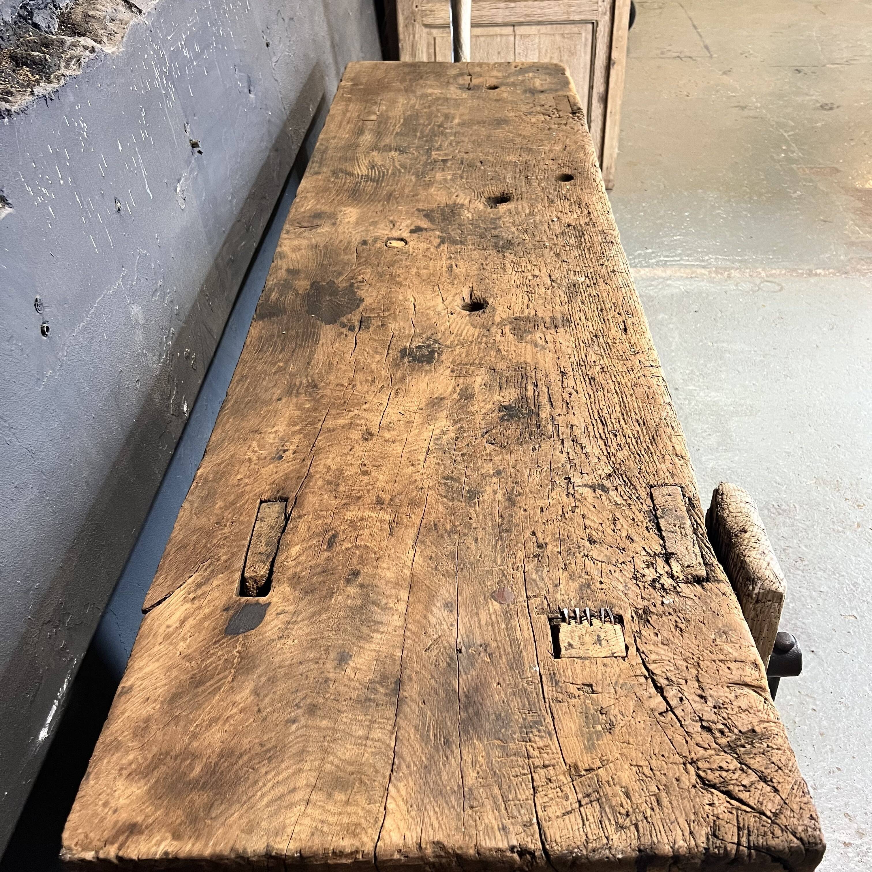 Old establishment in raw solid oak