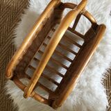 Rattan magazine holder