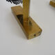 Paire d'appliques murales vintage italienne laiton