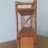 Rattan wall shelf