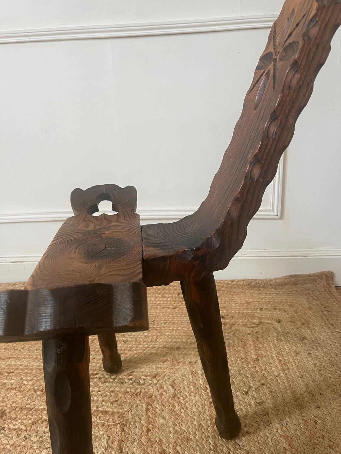 Brutalist tripod chair