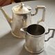 Cafetière et laitière Ercuis en métal argenté
