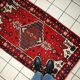 Tapis Vintage Hamadan en Laine, Années 1970, Élégance Intemporelle