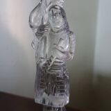 Fake pair - Joan of Arc warrior candlestick - Lily - Portieux glass