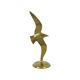 Statue d’oiseau de mouette en laiton, sculpture en cuivre, conception du milieu du siècle