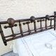 Antique wall coat rack, wooden turned bamboo, bistro 1900.