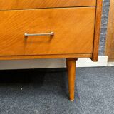 Vintage chest of drawers with spindle legs