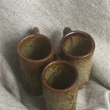 Pyrite stoneware coffee cups