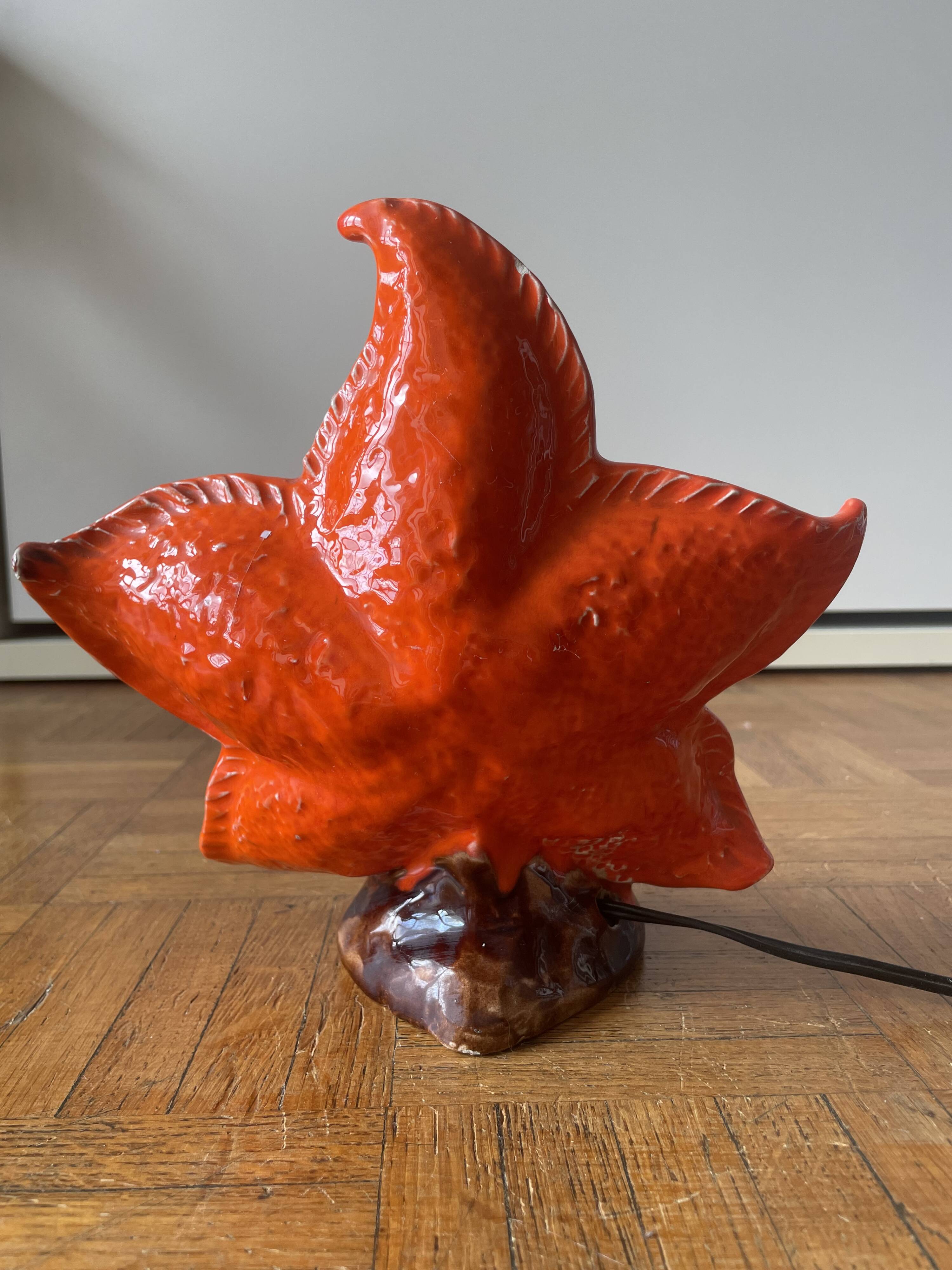 Vallauris night light 1950s signed