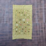 Moroccan berber carpet pistachio green