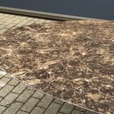 Original oval dining table Knoll Tulip (244cm) Emperador