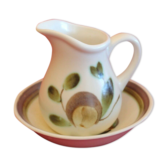 Small pitcher or milk pot - GIEN France saucer