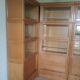 Modular bookcase in natural solid oak md by martin dupuis circa 1960