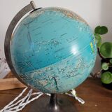 Illuminated terrestrial globe Scan-Globe Havdrup 1977