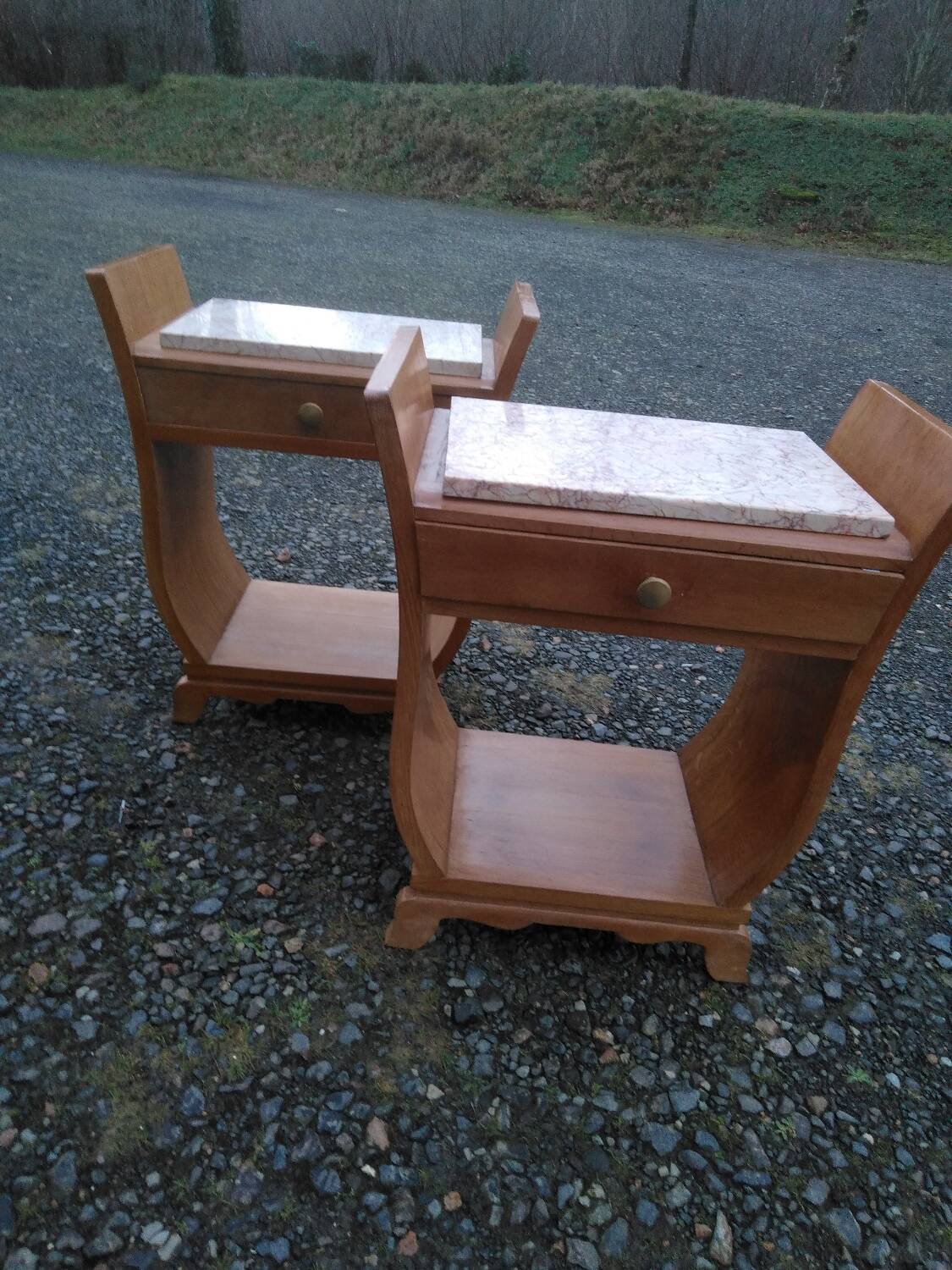 Pair of vintage bedside tables