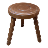 Wooden tripod stool