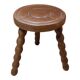 Tabouret tripode en bois