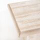 Vintage coffee or side table. Travertine marble. Italy, 1980s