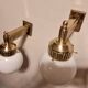 Pair of Astoria brass wall lights by Josef Hoffmann, WOKA Vienna re-edition
