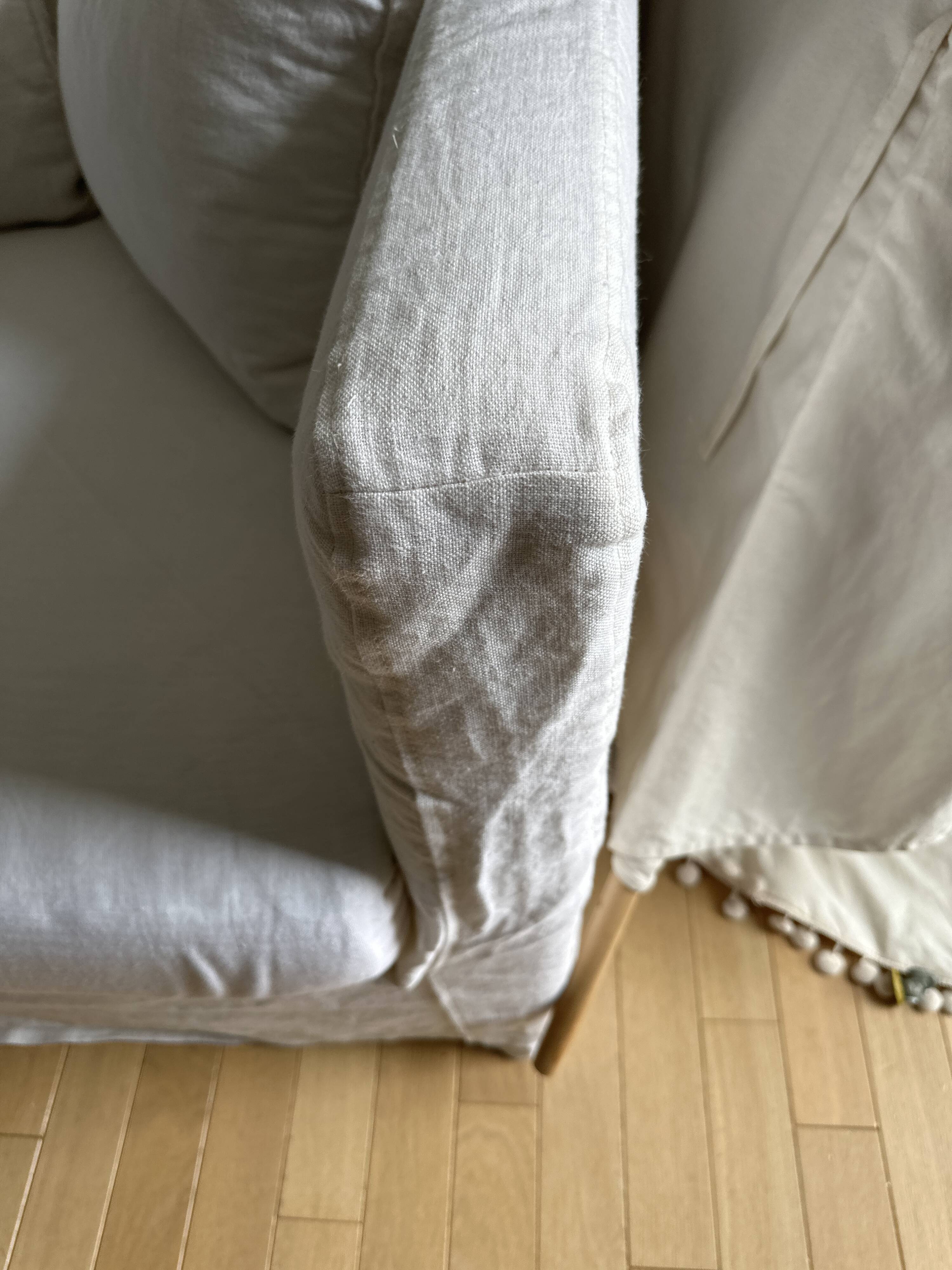 Kinkajou linen sofa, 5-seater
