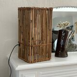 Vintage rattan lamp