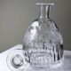 Antique cut and engraved crystal carafe with floral decoration, Bohemia, 19th-20th century.