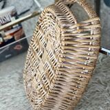 Large rattan and rope basket