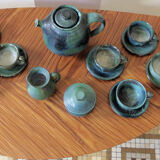 Les Cyclades Anduze sandstone teapots and cups