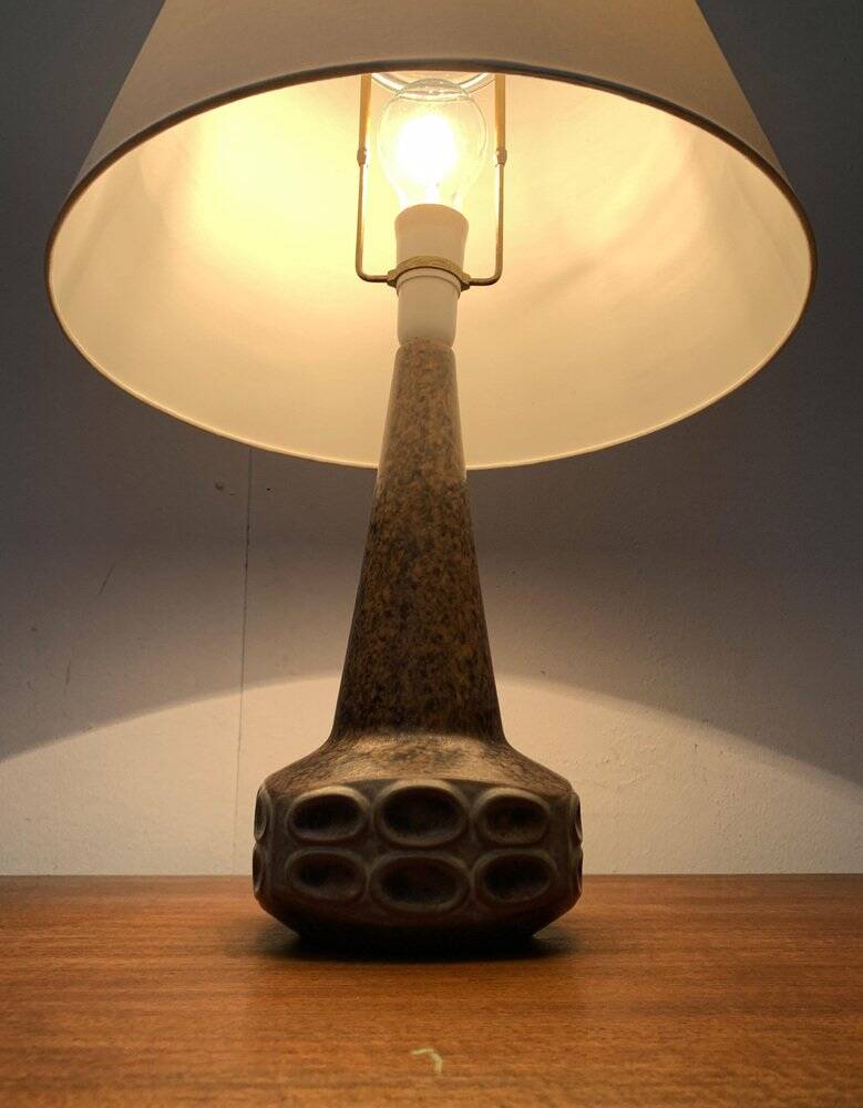 Mid-century studio pottery table lamp by Marianne Stark for Michael Andersen, 1960s.