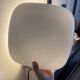 Square opaline wall light