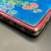 Trivet in cloisonné enamel from Longwy - pheasant design