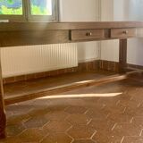 Solid oak farmhouse table